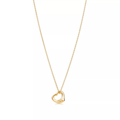 Soft Heart Pendant Necklace - Lenoir - Necklace